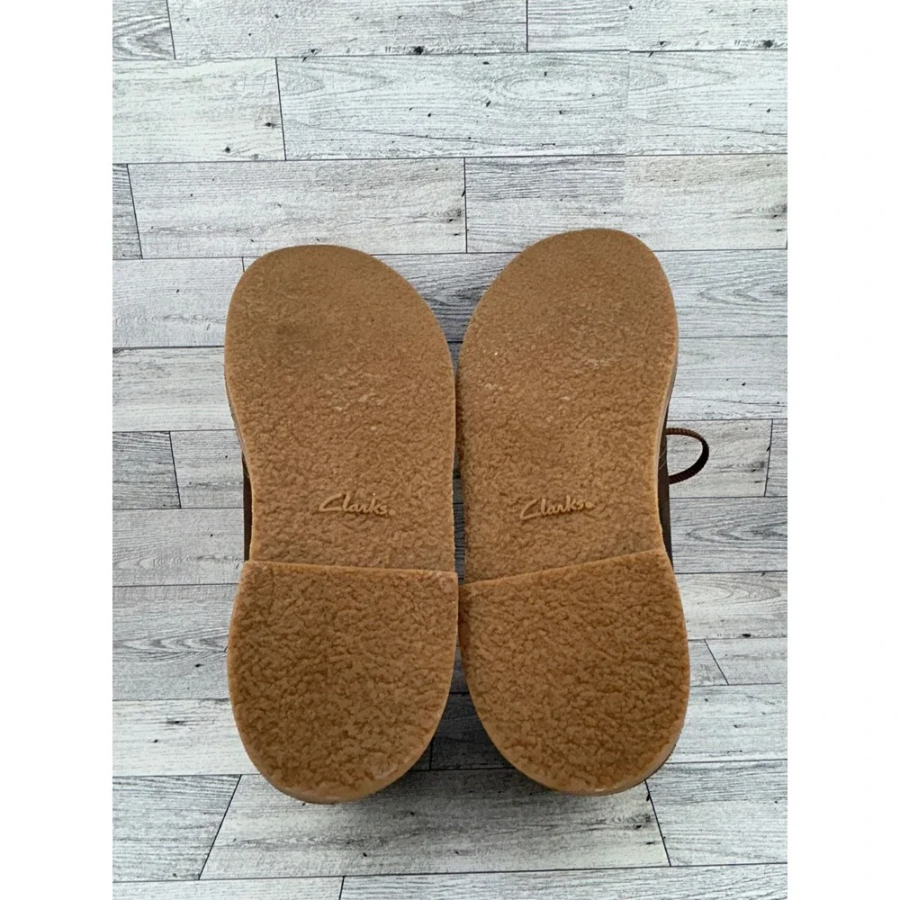 Clarks Bushacre 3 Men Beeswax‎ Brown Leather Chukka Desert Boots Size 9.5M